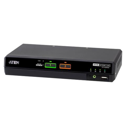 ATEN 2 Port USB 5K DisplayPort/HDMI Dual Display Universal Secure KVM Switch with CAC - PSD PP v4.0 Compliant