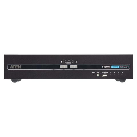 ATEN 2 Port USB HDMI Dual Display Secure KVM Switch with CAC - PSD PP v4.0 Compliant