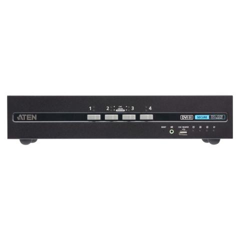 ATEN 4 Port USB DVI Dual Display Secure KVM Switch with CAC - PSD PP v4.0 Compliant
