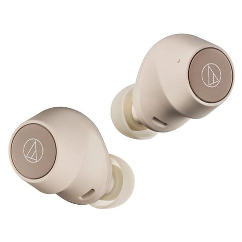 Audio-Technica ATH-CKS30TW+ Dynamic Bluetooth Wireless Earbuds - Beige