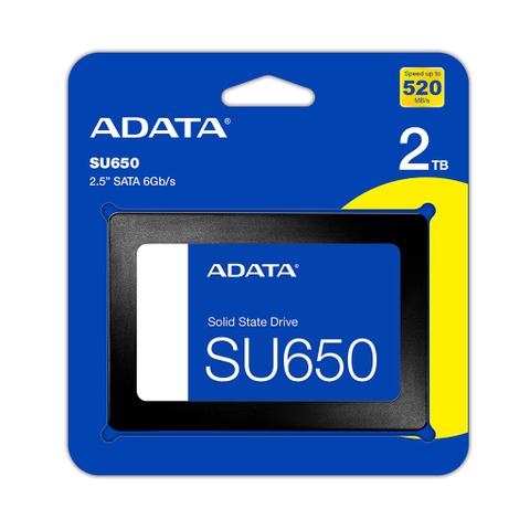 ADATA Ultimate SU650 2TB 2.5" 3D NAND SATA SSD - ASU650SS-2TT-R