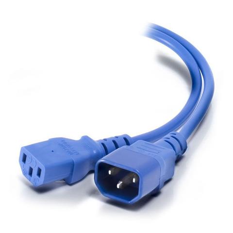 Alogic 5m IEC C13 to IEC C14 Computer Power Extension Cord (M/F) - Blue