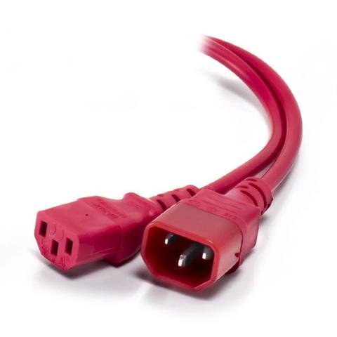Alogic 5m IEC C13 to IEC C14 Computer Power Extension Cord (M/F) - Red