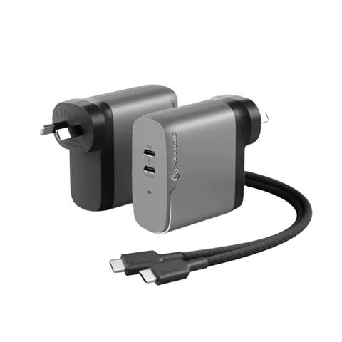 ALOGIC Rapid Power 2 Port 68W GaN Charger - Space Grey