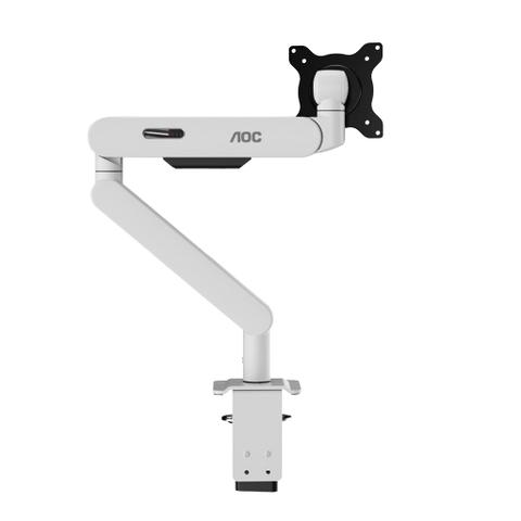 AOC AM402W Single Mechanical Spring Monitor Arm Mount - 17"-34"