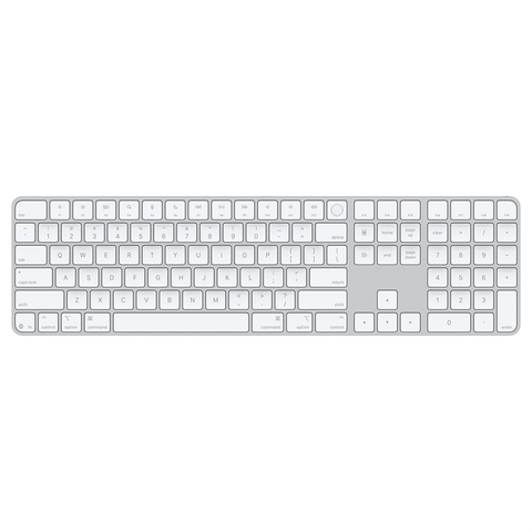 Apple Magic Keyboard with TouchID and Numeric Keypad for Mac with Apple silicon (White)