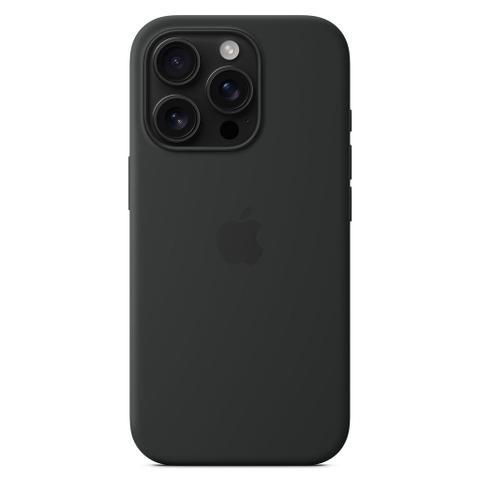 Apple iPhone 16 Pro Silicone Case with MagSafe - Black