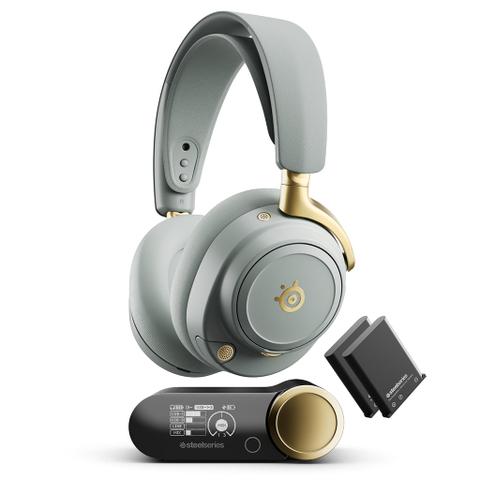 SteelSeries Arctis Nova Elite Wireless Gaming Headset - Sage/Gold