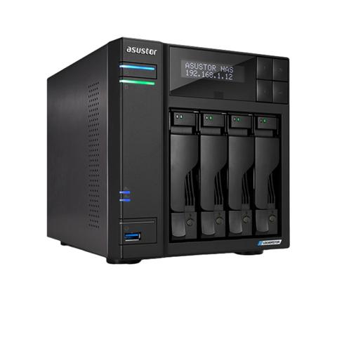 Asustor Lockerstor 4 Gen2+ AS6704T v2 4-Bay Diskless NAS Intel Celeron N5105 4GB DDR4