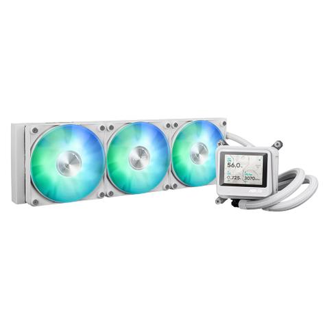 ASUS AYW GAMING LC 360 ARGB LCD AIO Liquid CPU Cooler - White Edition
