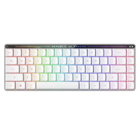 ASUS ROG FALCHION 65% Wireless Mechanical Gaming Keyboard (White) (Red Switches)