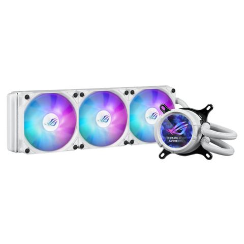 ASUS ROG STRIX LC III 360mm ARGB LCD AIO Liquid CPU Cooler - White