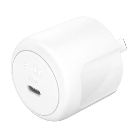 Belkin BoostCharge Compact 45W PD USB-C Wall Charger (White)