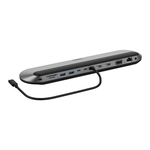 Belkin Connect USB-C Universal 11 in 1 Pro Docking Station with 100W PD (Grey)