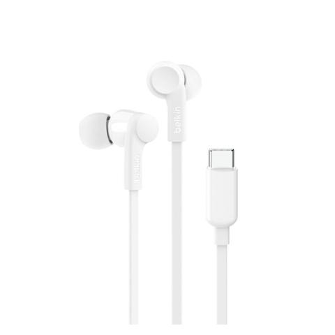 Belkin USB-C In-Ear Headphones (White)
