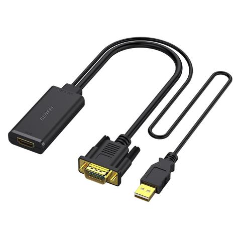 BENFEI 210BK VGA to HDMI Adapter w/ Audio Support & 1080P Resolution
