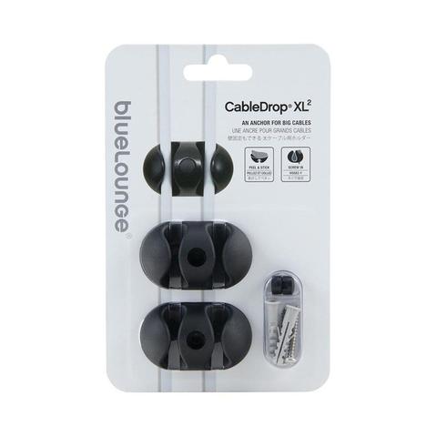 BlueLounge Cabledrop XL2 Cable Organiser - Black