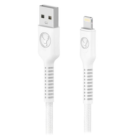 Bonelk 2m Long-Life Easy Grip USB-A to Lightning Cable (White)