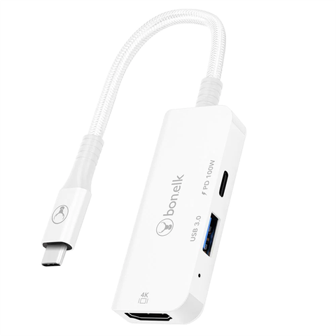 Bonelk Long-Life 3in1 Multiport Hub (White)