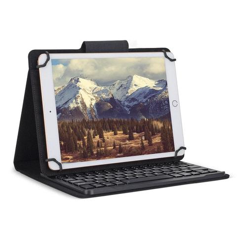Bonelk Universal Bluetooth Keyboard Folio Case for 9" to 11" Tablets - Black