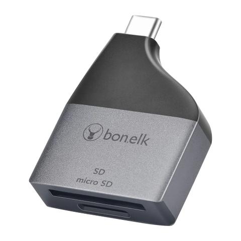 Bonelk USB-C to MicroSD/SD Adapter (Space Grey)