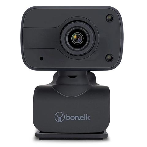 Bonelk Clip-On 1080p Full HD USB Webcam - Black