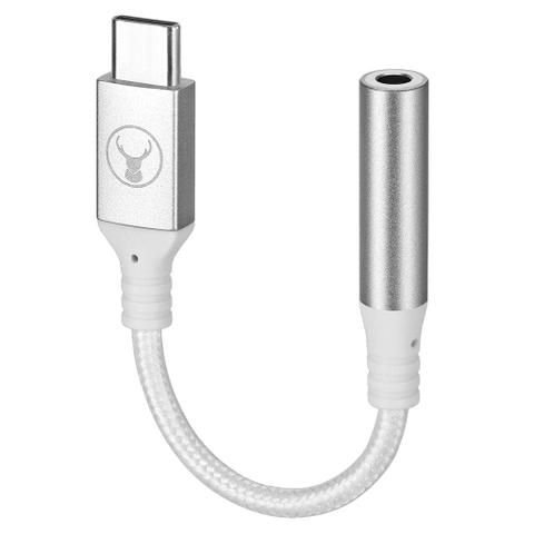 Bonelk USB-C to 3.5mm Long-Life Adapter (White)