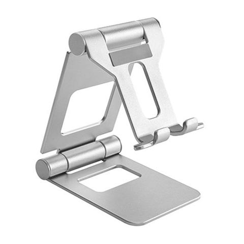 Brateck Aluminium Foldable Stand Holder for Phones and Tablets - Silver