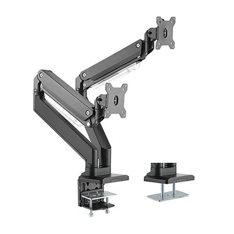 Brateck Dual Monitors Aluminum Heavy-Duty Gas Spring Arm 17"-35"
