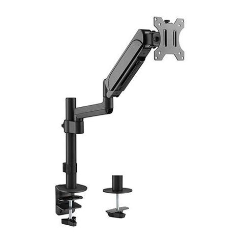 Brateck Single Monitor Pole-Mounted Gas Spring Arm Most 17" - 32" Up to 9Kg