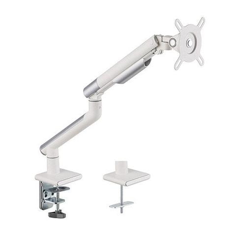 Brateck Single Monitor Premium Slim Aluminum Spring Arm 17"-32" White