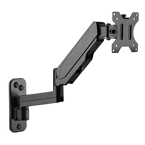 Brateck Single Screen Wall Mounted Articulating Gas Spring Monitor