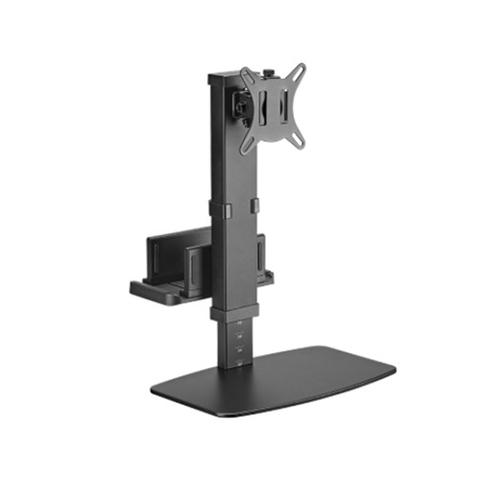 Brateck Vertical Lift Monitor Stand With Thin Client CPU Mount