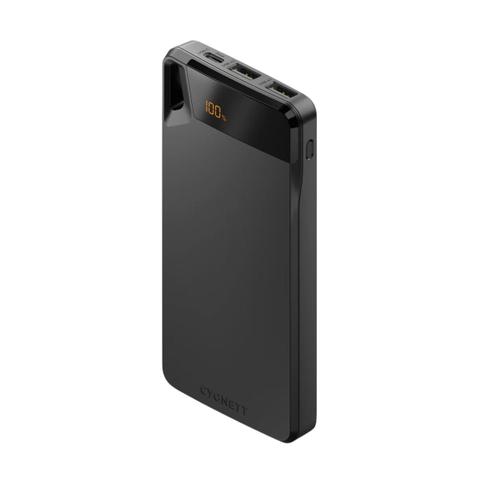 Cygnett ChargeUp Boost Gen 4 10000 mAh USB-C & USB-A Power Bank w/ Digital Display - Black