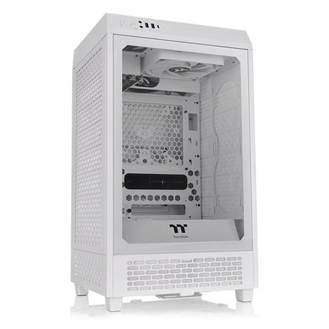 Thermaltake The Tower 200 Mini Tower Tempered Glass M-ITX Case - Snow Edition