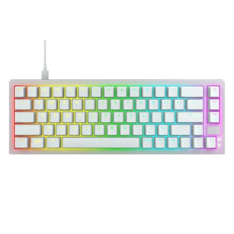 Cherry Xtrfy K5V2 Compact 65% Hot-Swappable White Gaming Keyboard - MX2A Red Switch