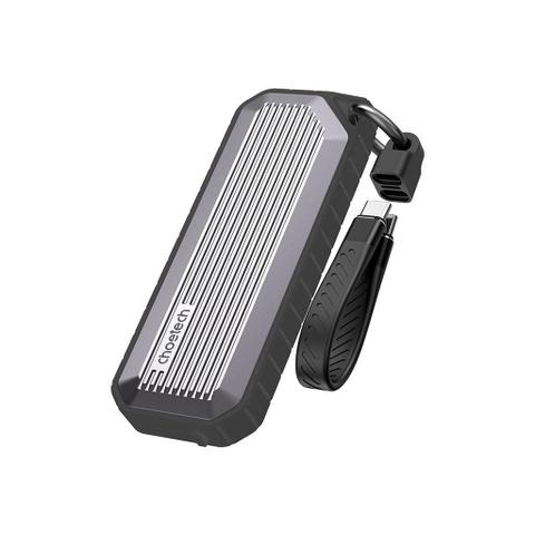 Choetech MSE004-GY IP65 Water-Proof & Dust-Proof USB 3.2 Chips M.2 NVME / SATA SSD Enclosure