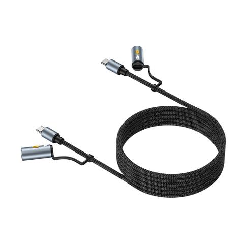 Choetech CC1001 1.2m 60W PD Smart 4-in-1 USB C Cable