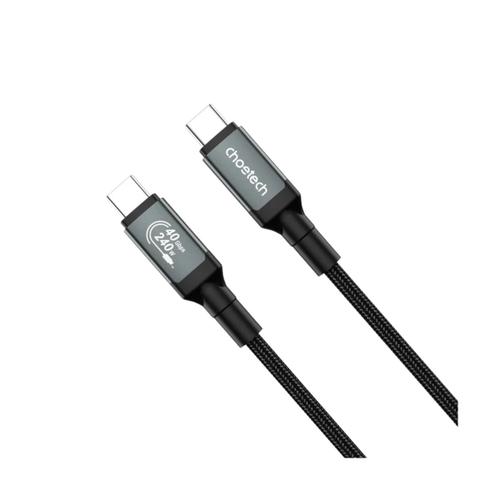 Choetech HyperLink 2m 240W USB-C to USB-C Nylon Cable - Black