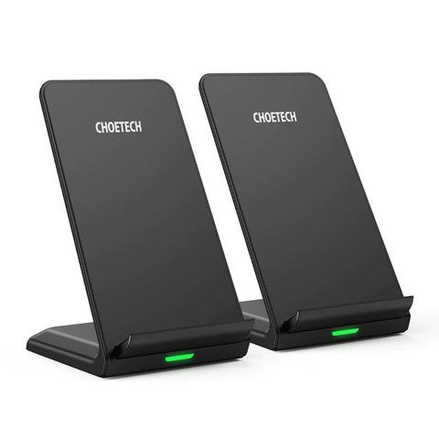 Choetech Qi Fast Wireless 10W Charging Stand - 2 Pack