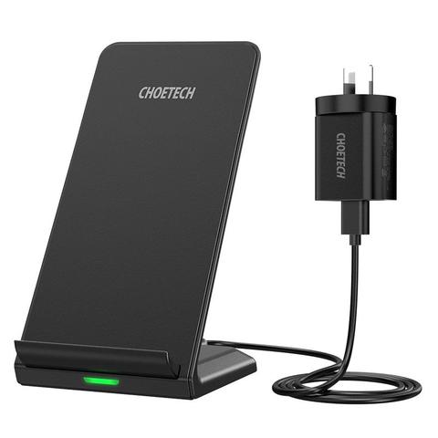 Choetech T524-SAU 15W Fast Wireless Charging Phone Stand - Black