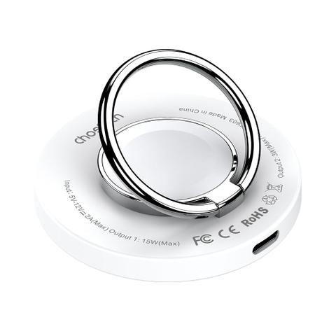 Choetech T603-F Ring Holder & Magnetic 15W Wireless Charger