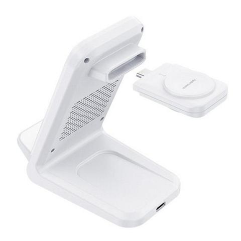 Choetech T608-F 15W 4-in-1 Wireless Charger Stand - White