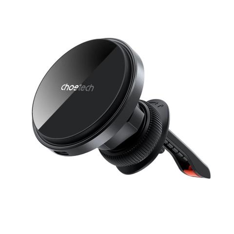 Choetech T204-F 15W Magnetic Car Charger Holder w/ LED Light - Aluminium Alloy Housing