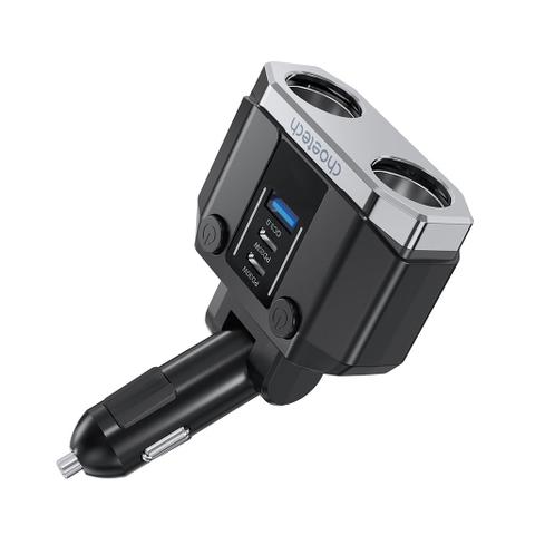 Choetech TC0020 45W 2 Sockets Cigarette Lighter Splitter