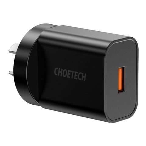Choetech USB 18W Quick Wall Charger - Black