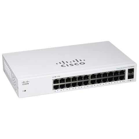 Cisco Business CBS110-24T 24-Port Unmanaged Switch with 2x1G SFP Shared