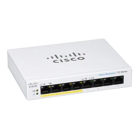 Cisco CBS110-8PP-D 110 Series 8-Port Gigabit Unmanaged Switch - 4 Port PoE