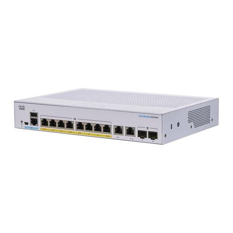 Cisco CBS350 8-Port Gigabit PoE Managed Switch with 2x SFP Combo