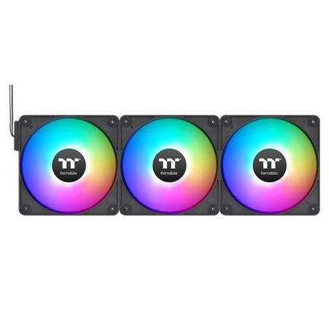 Thermaltake CT140 140mm EX Reverse ARGB Magnetic Connect PWM Fans Black - 3 Pack